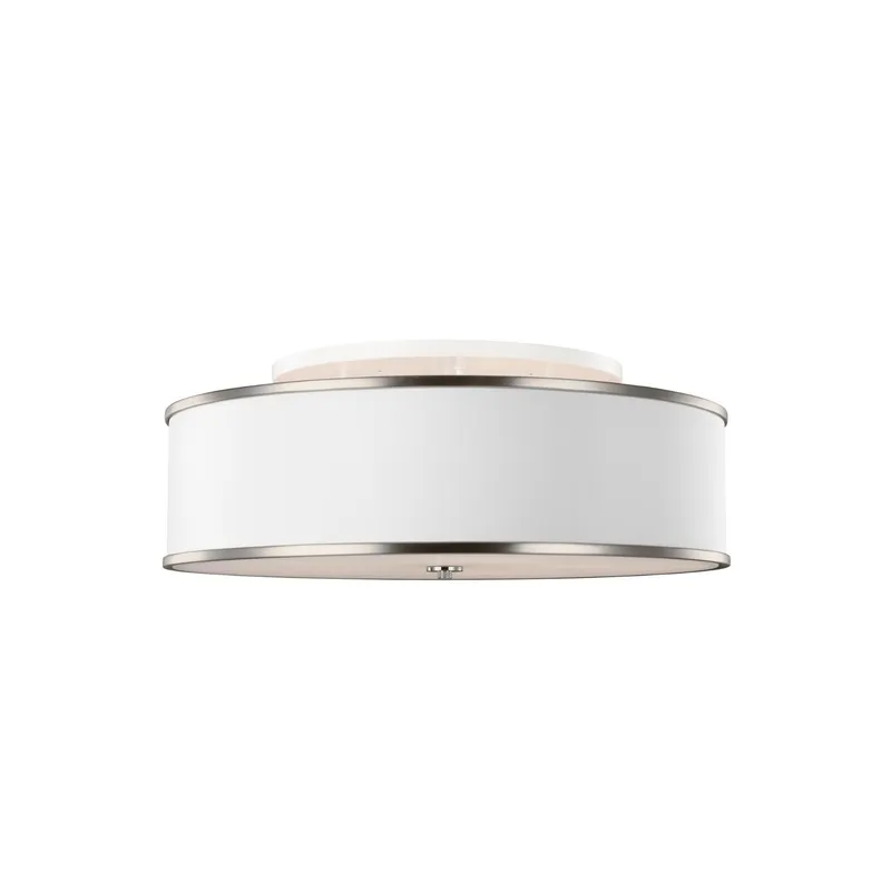 Sean Lavin Lennon Large Semi-Flush Mount in Satin Nickel