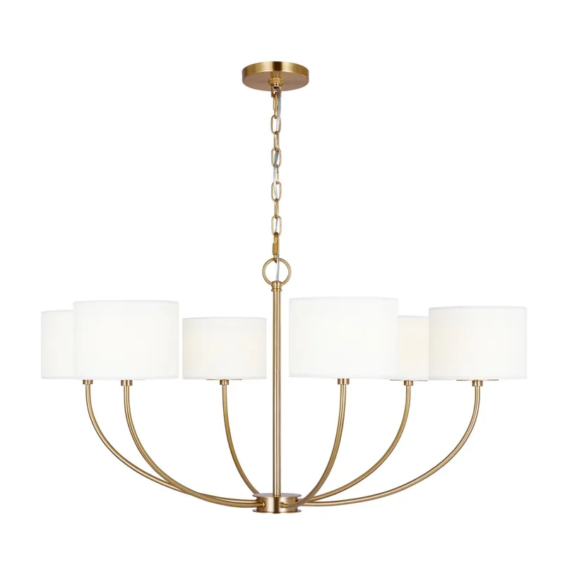 kate spade new york Sawyer Medium Chandelier in Burnished Brass