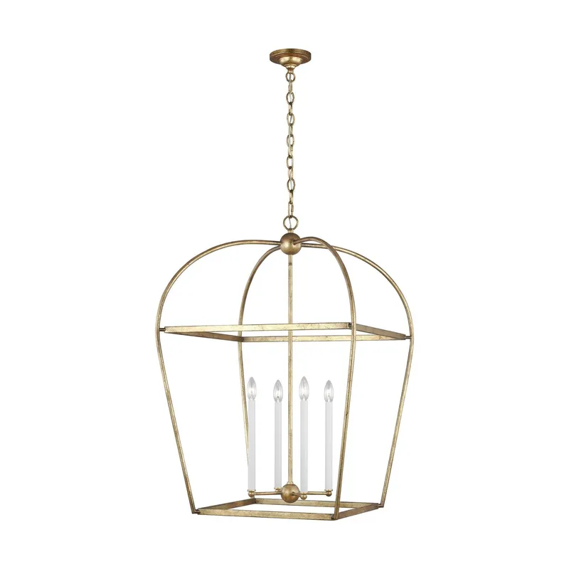 Chapman & Myers Stonington Large Lantern in Antique Gild