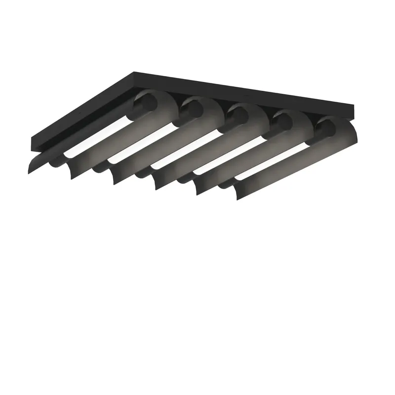 Kelly Wearstler Carson Five Light Flush Mount in Midnight Black
