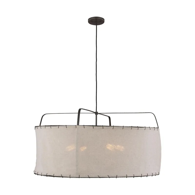 Ellen DeGeneres Dunne Wide Pendant in Aged Iron