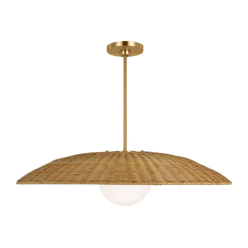 kate spade new york Mari Extra Large Pendant in Burnished Brass