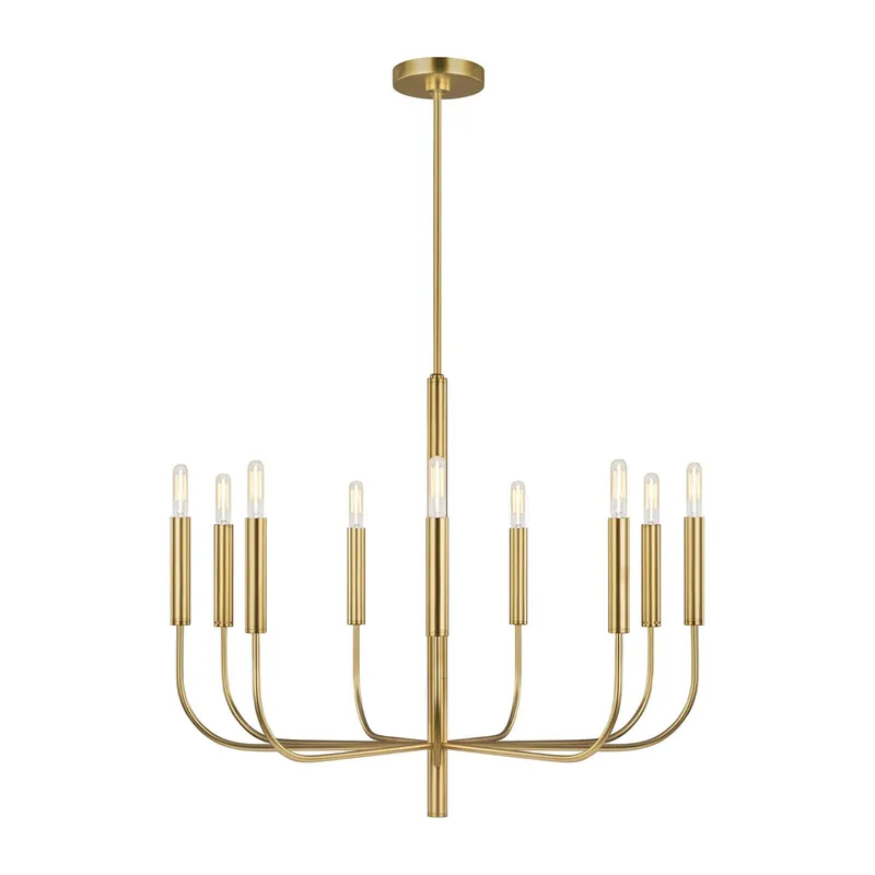 Ellen DeGeneres Brianna Medium Chandelier in Burnished Brass