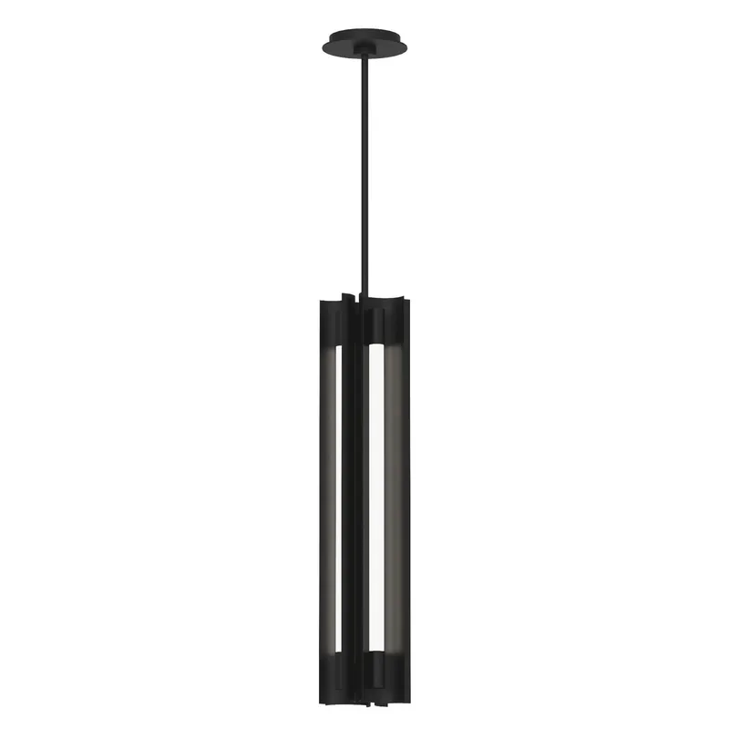 Kelly Wearstler Carson Four Light Narrow Pendant in Midnight Black