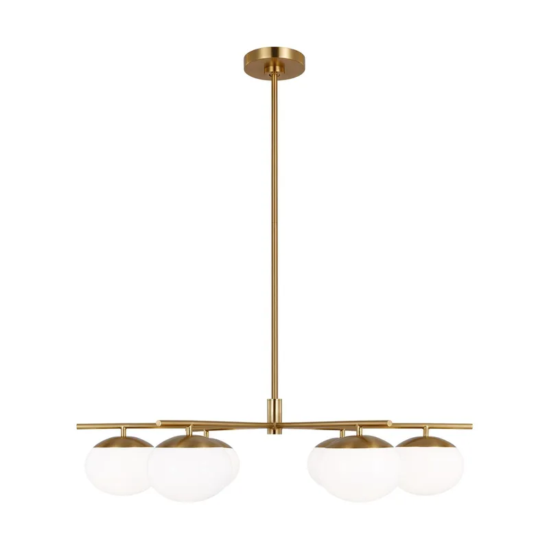 Ellen DeGeneres Lune Large Chandelier in Burnished Brass