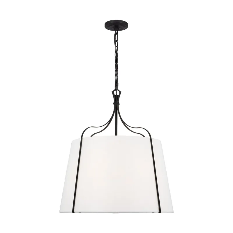 Alexa Hampton Leander Large Hanging Shade in Smith Steel