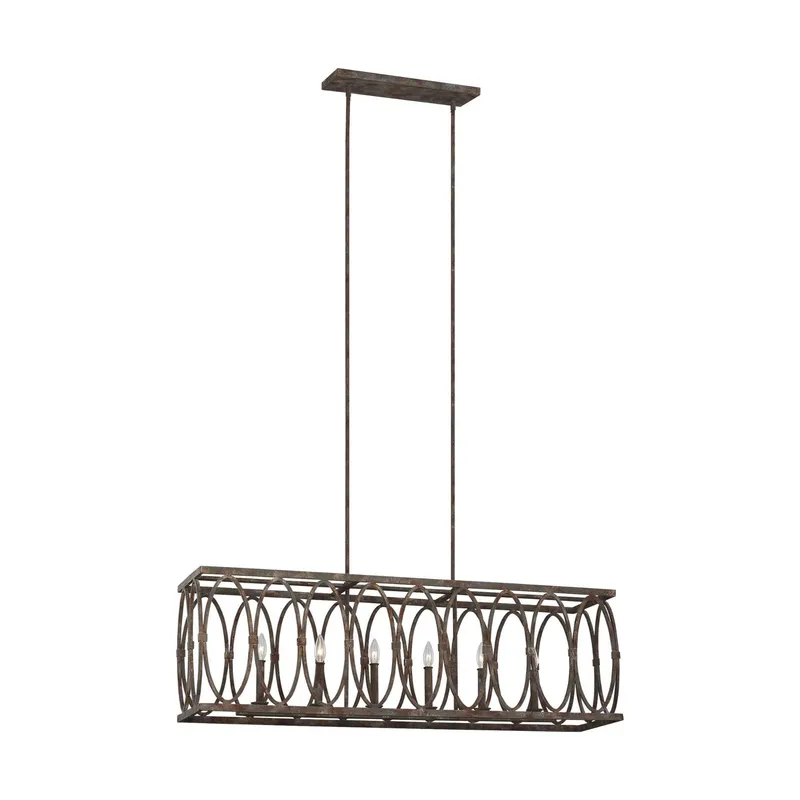 Sean Lavin Patrice Linear Chandelier in Deep Abyss