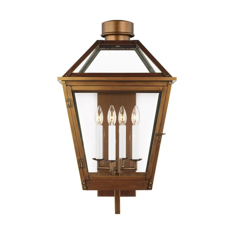 Chapman & Myers Hyannis Extra Large Lantern in Natural Copper