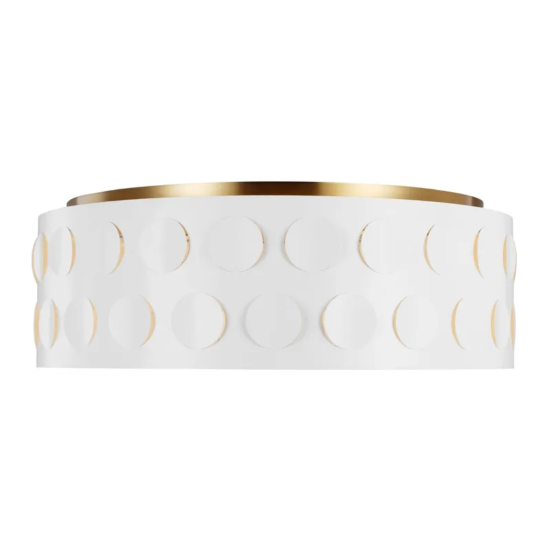 kate spade new york Dottie Large Flush Mount in Burnished Brass