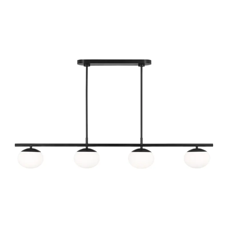 Ellen DeGeneres Lune Large Linear Chandelier in Aged Iron