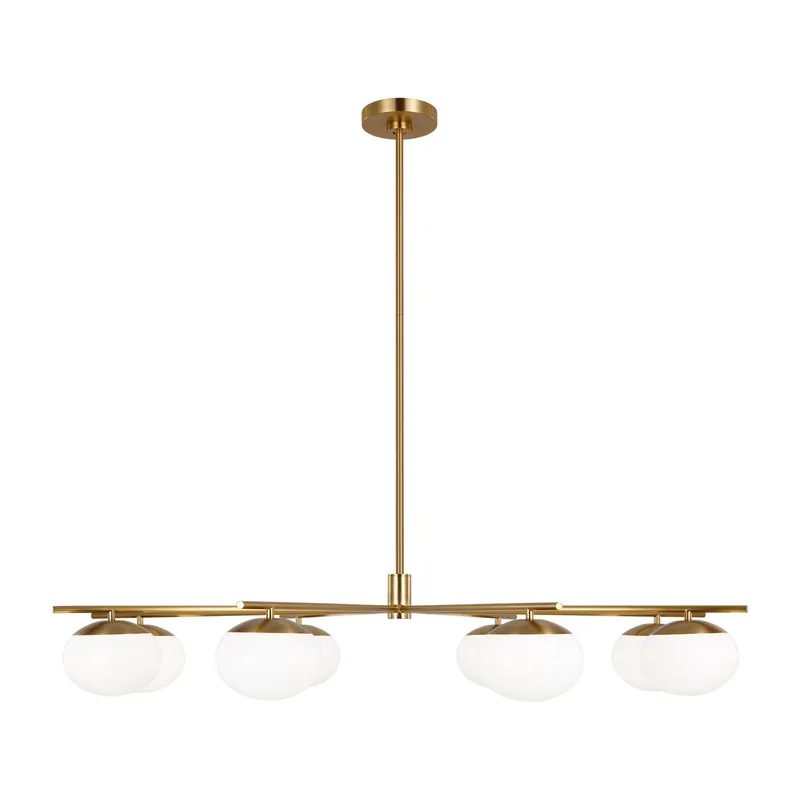 Ellen DeGeneres Lune Extra Large Chandelier in Burnished Brass