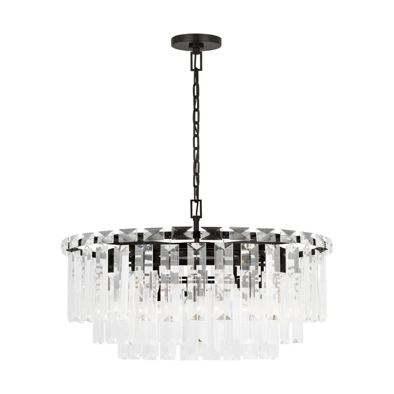 Chapman & Myers Arden Large Chandelier in Aged Iron