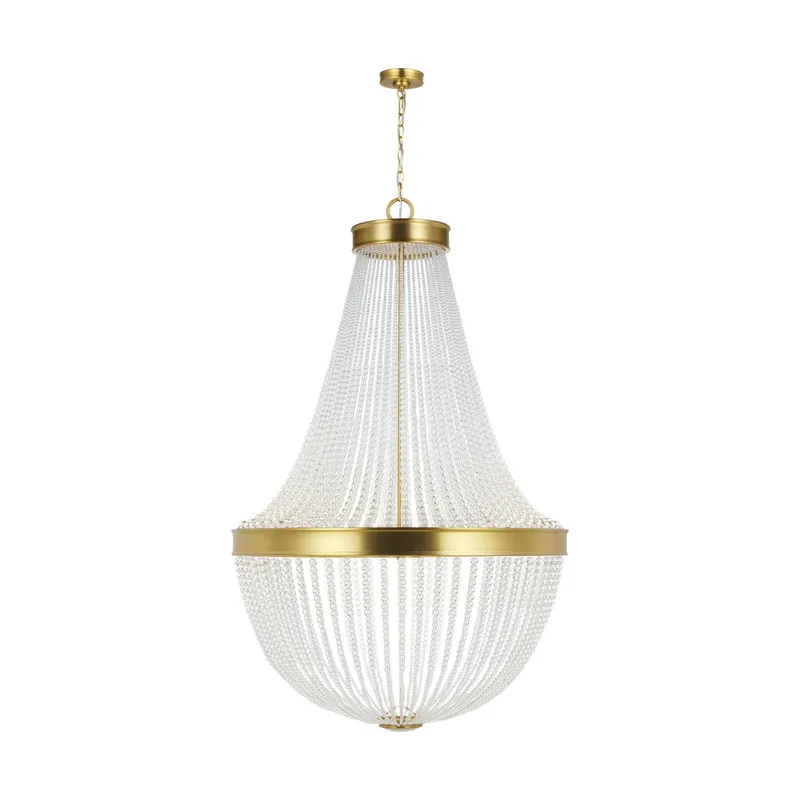 Chapman & Myers Summerhill Large Chandelier in Burnished Brass