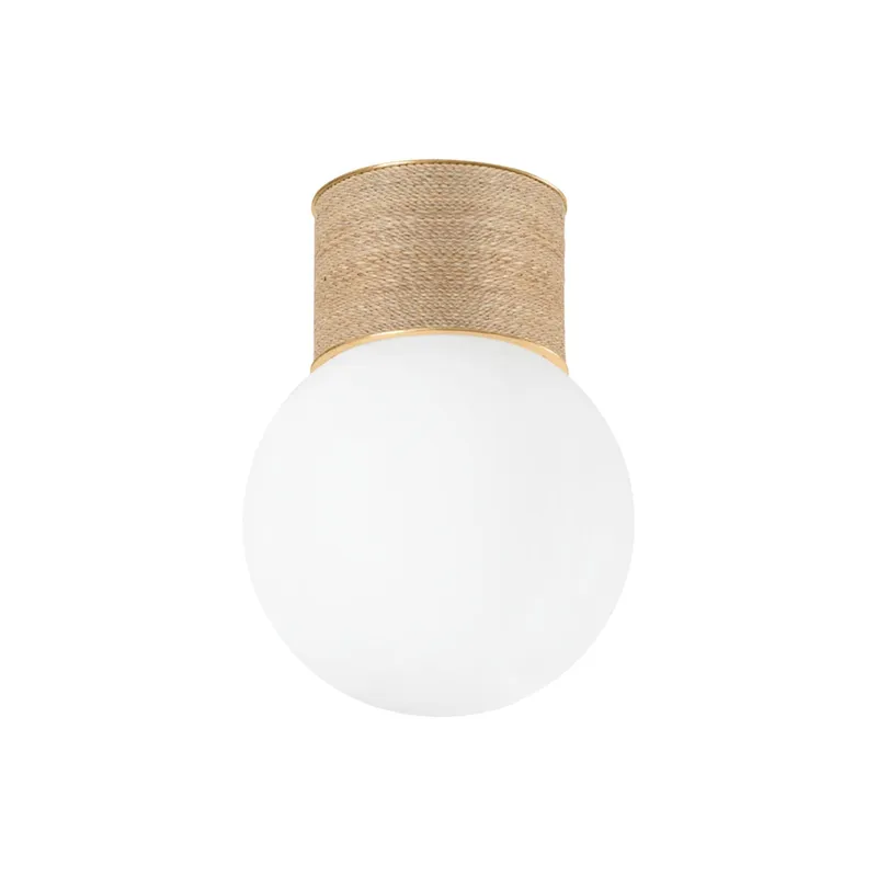 Ardsley 1-Light Flush Mount in Vintage Gold Leaf 10.75W x 14.5H