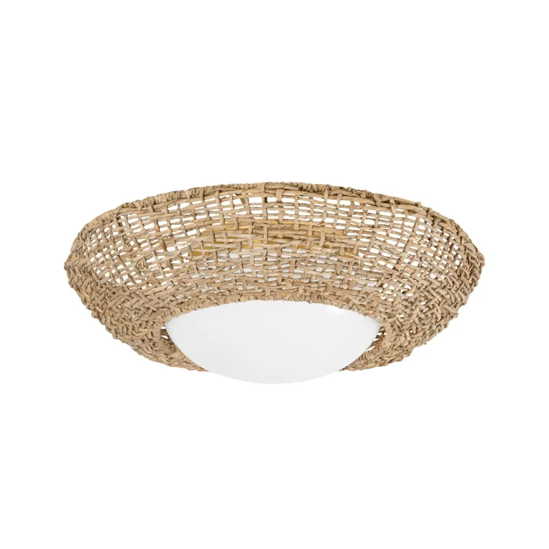 Killington 2-Light Flush Mount in Vintage Gold Leaf 24.25W x 7.75H