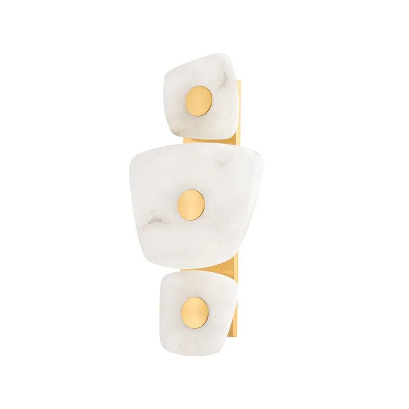 Holmdel 3-Light Wall Sconce in Aged Brass 11.5W x 23.25H