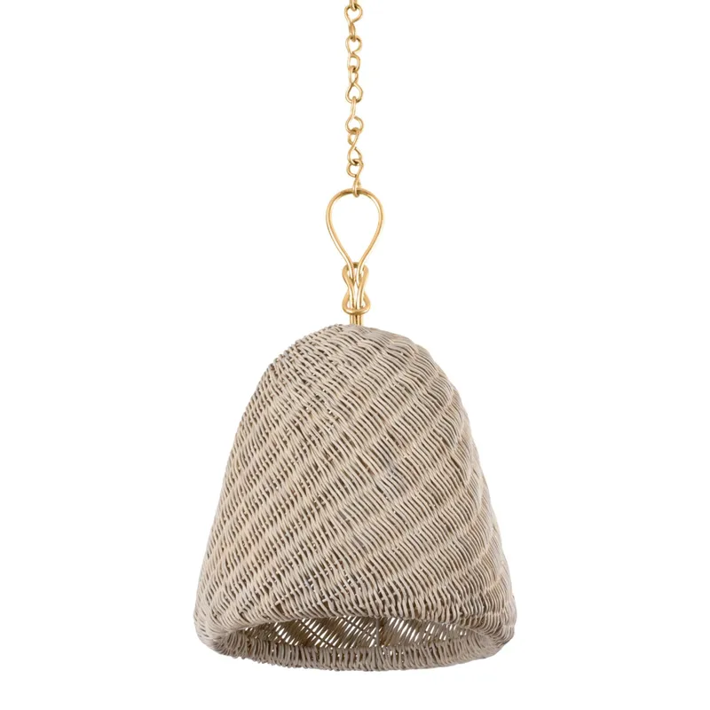 Reina 1-Light Pendant in Gold Leaf by Becki Owens 14W x 21.75H