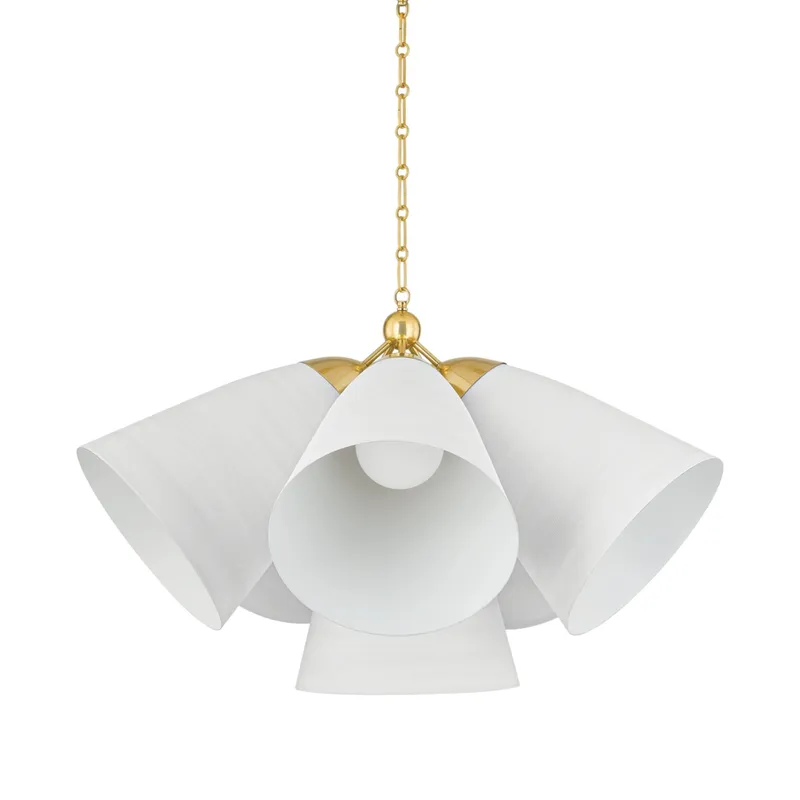 Bronson 6-Light Chandelier in Aged Brass by Becki Owens 37.5W x 23.25H