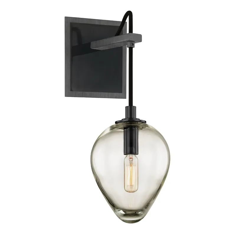 Brixton 1-Light Wall Sconce in Graphite 5.75W x 15H