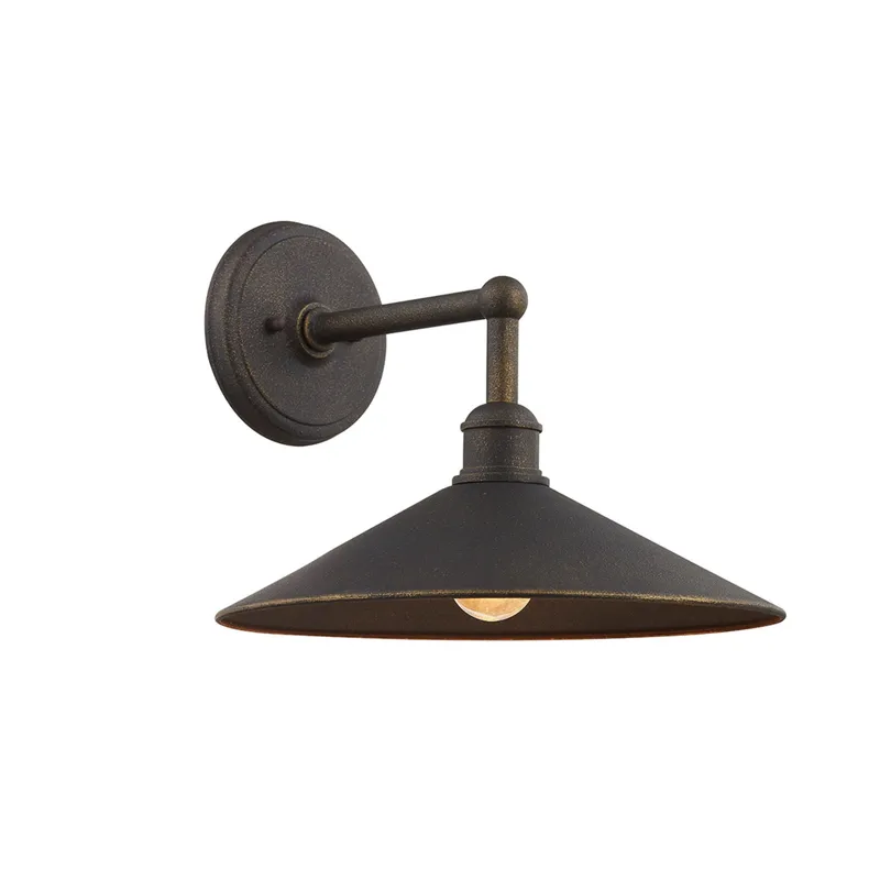 Shelton 1-Light Exterior Wall Sconce in Vintage Bronze 14W x 11H