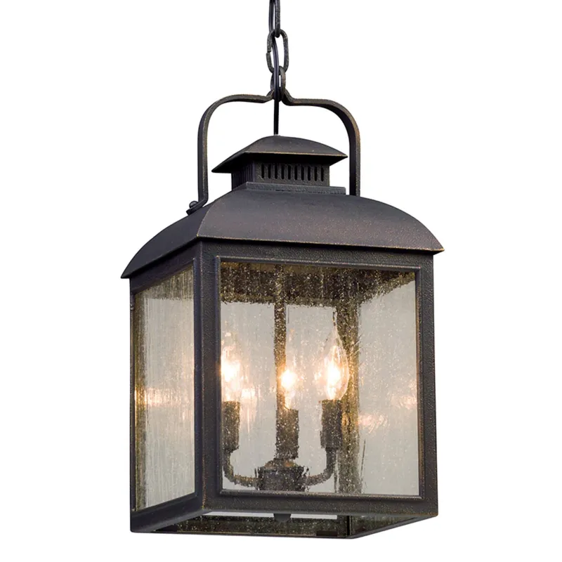 Chamberlain 3-Light Exterior Lantern in Vintage Bronze 10L x 10W x 17.75H