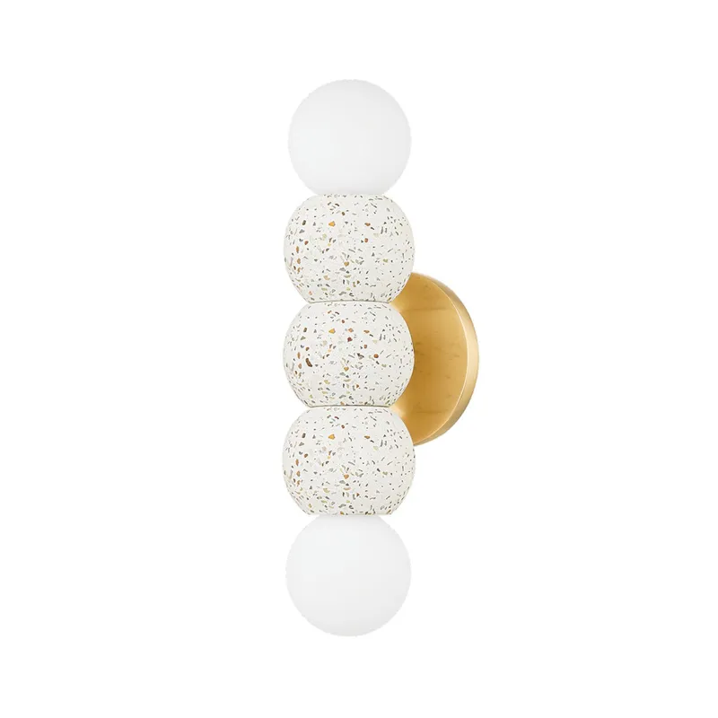 Paola 2-Light Wall Sconce in Aged Brass 4.75W x 14.25H