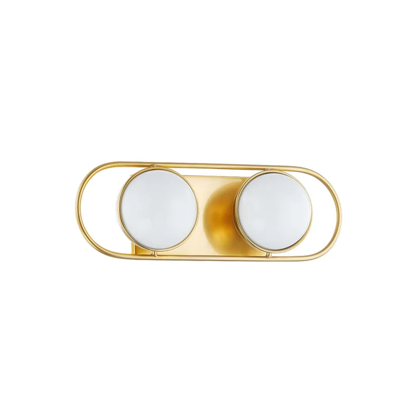 Amy 2-Light Bath and Vanity in Aged Brass 16W x 5.5H