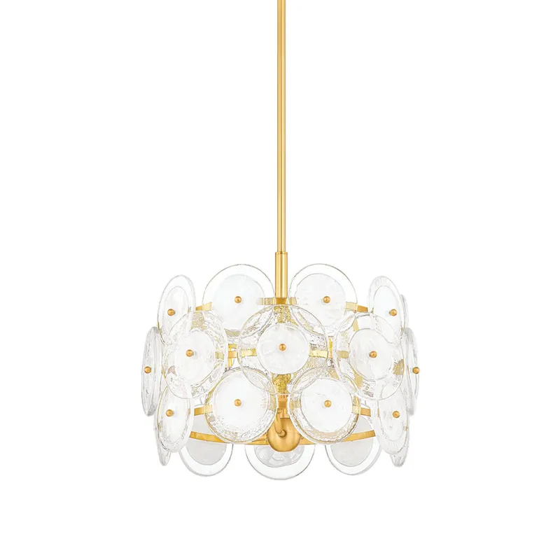 Zoella 3-Light Pendant in Aged Brass 15.75W x 12.5H