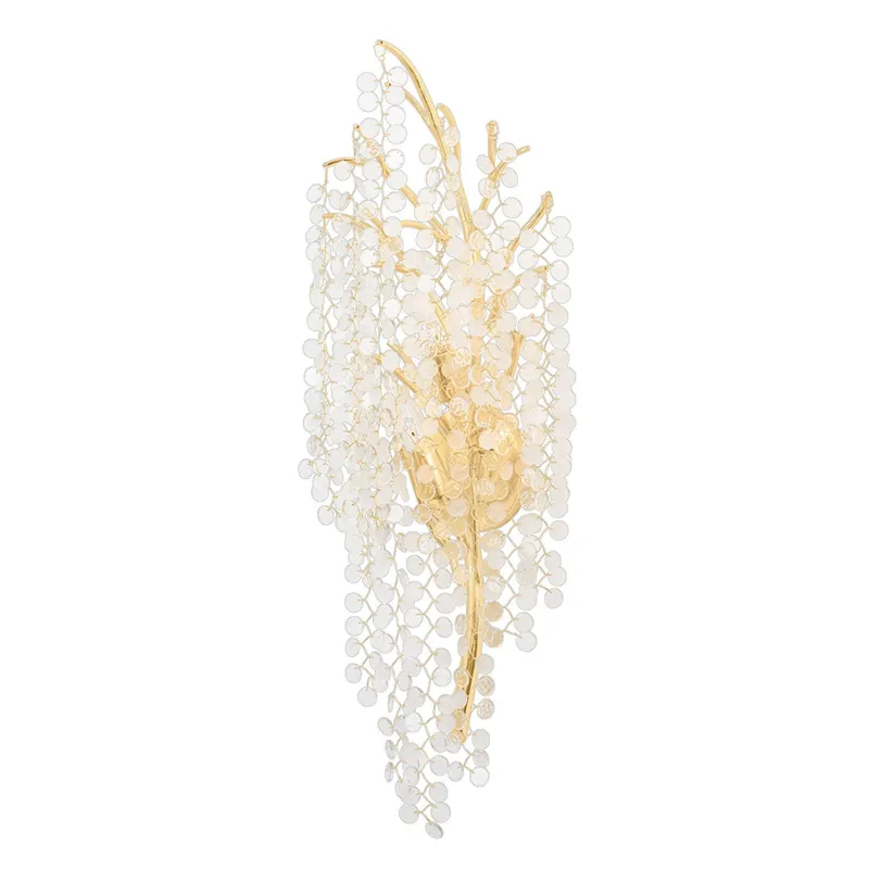 Genoa 3-Light Wall Sconce in Gold Leaf 10.75L x 6W x 31.15H
