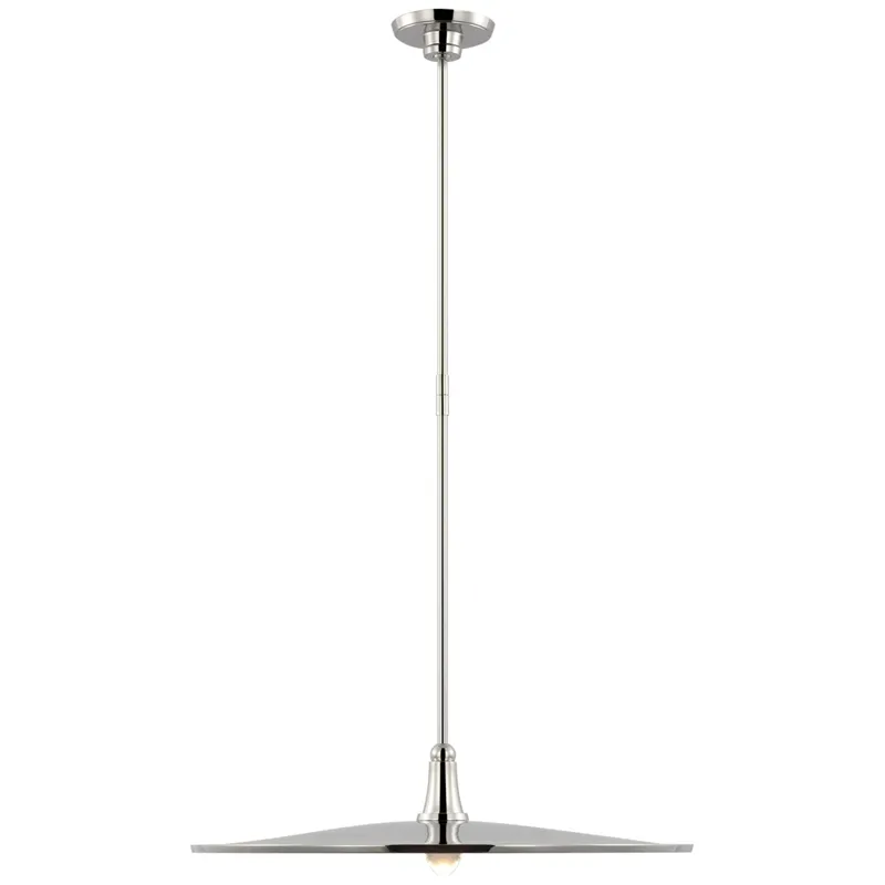 Thomas O'Brien Truesdell 24" Pendant in Polished Nickel Ceiling Light W24"
