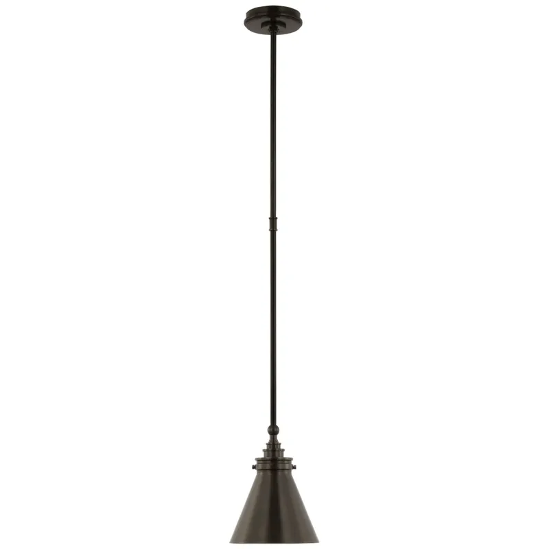 Chapman & Myers Parkington 9" Pendant in Bronze Ceiling Light W7.25"