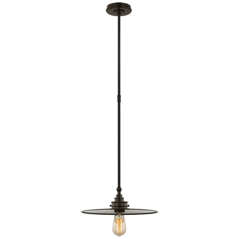 Chapman & Myers Parkington 14" Pendant in Bronze Ceiling Light W14"