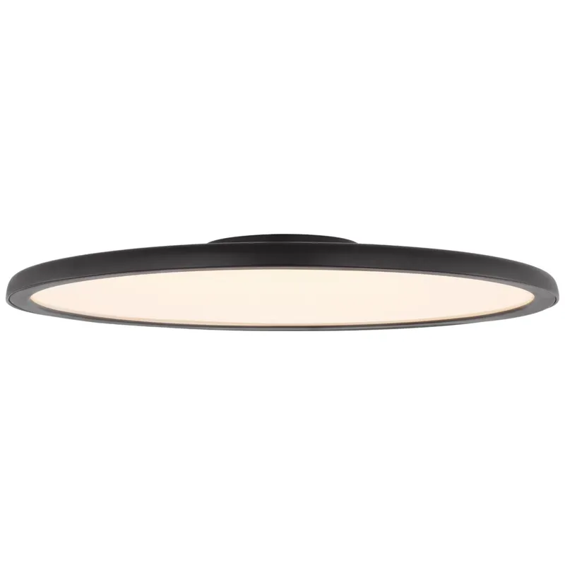 Peter Bristol Dot 22" Flush Mount in Matte Black Ceiling Light W22.25" x H2.5"