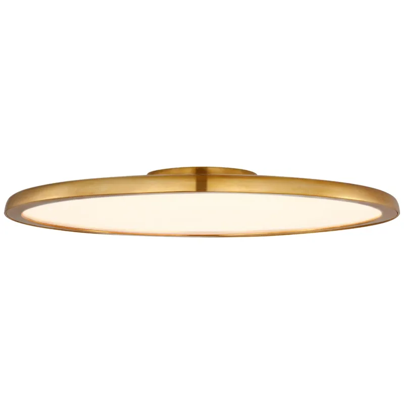 Peter Bristol Dot 22" Flush Mount in Natural Brass Ceiling Light W22.25" x H2.5"