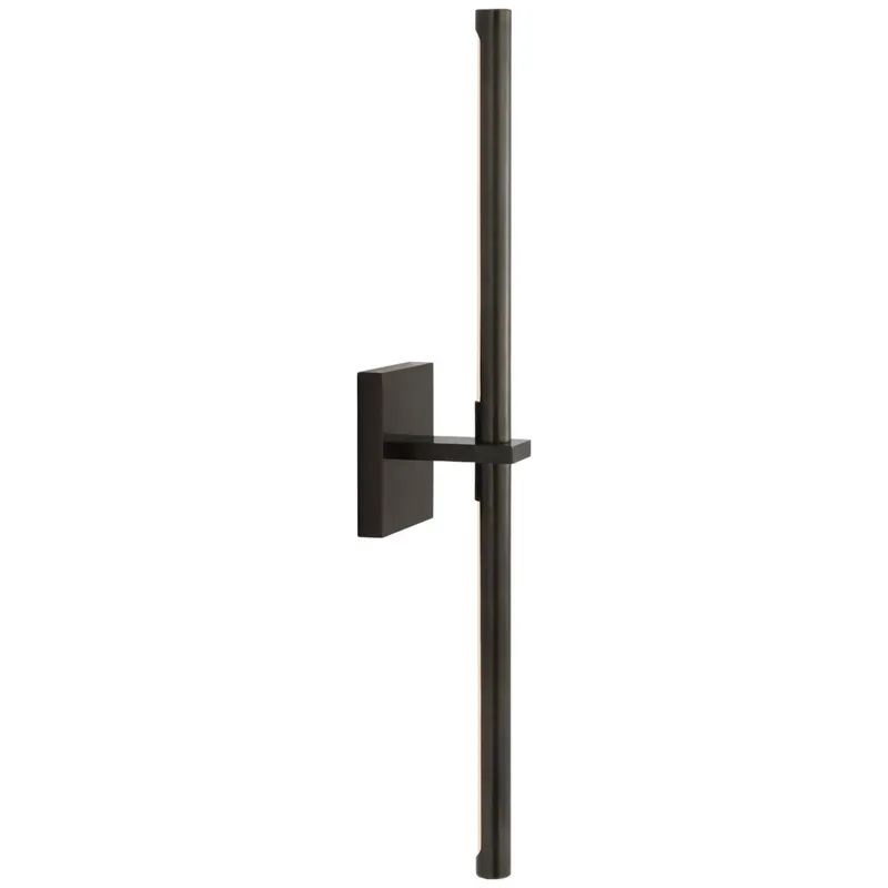 Kelly Wearstler Axis Large Linear Sconce in Bronze Wall Light W4.5" x H24"