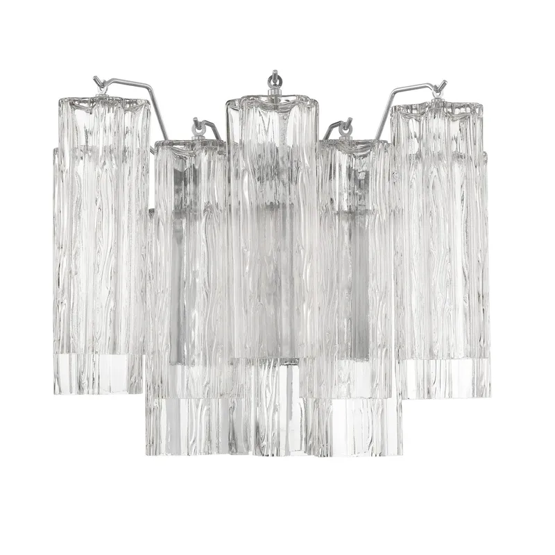 Addis 14.5'' Polished Chrome Sconce Clear 14.5"W x 11.75"H x 9.75"D