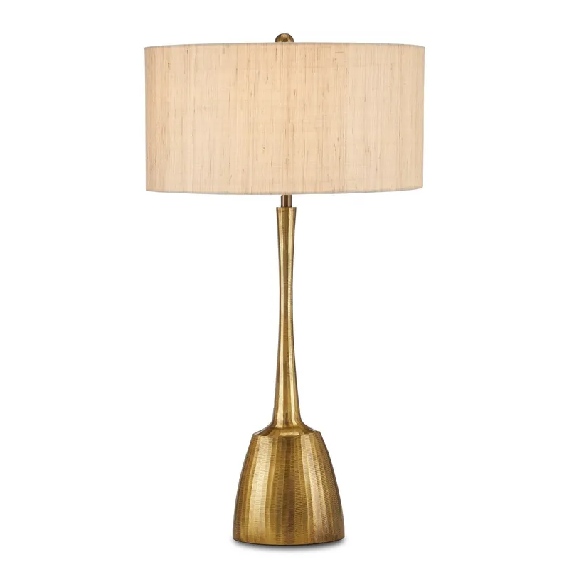 Cheenee Brass Table Lamp - Antique Brass