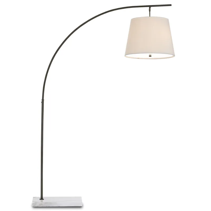 Cloister Medium Bronze Floor Lamp - Oil Rubbed Bronze/White