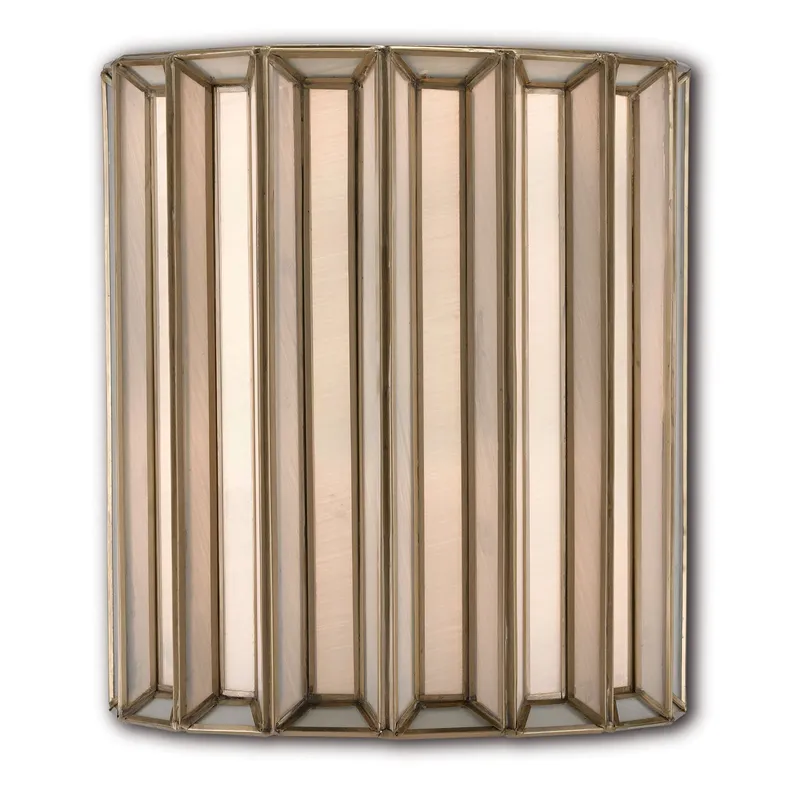 Daze Wall Sconce - Antique Brass/White