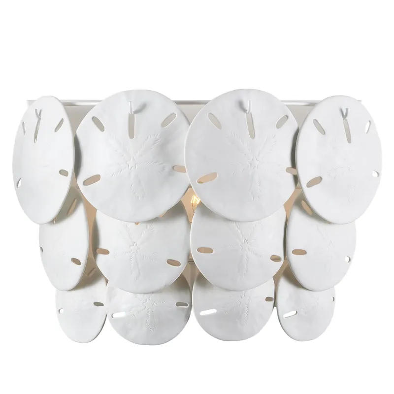 Tulum White Wall Sconce - Sugar White/White