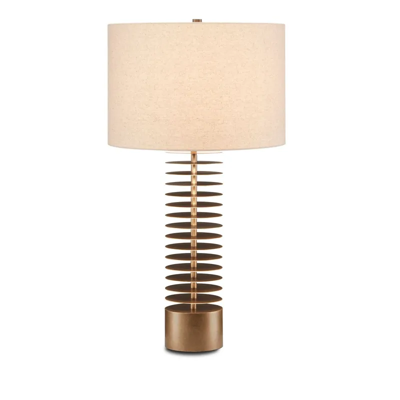 Walwyn Brass Table Lamp - Painted Antique Brass