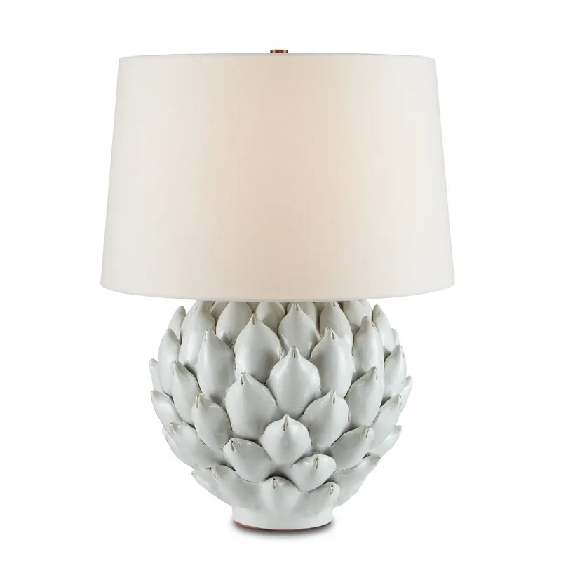 Cynara White Table Lamp - Antique White