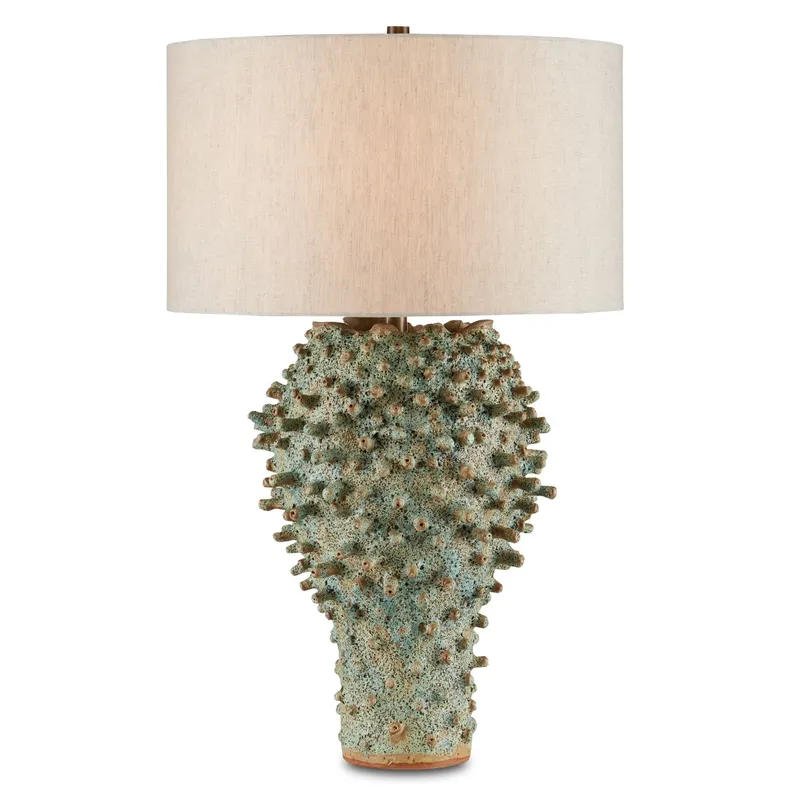 Sea Urchin Green Table Lamp - Sunken Green