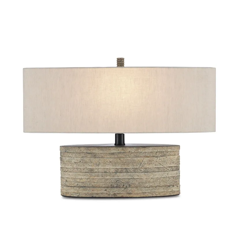 Innkeeper Rustic Oval Table Lamp - Rustic