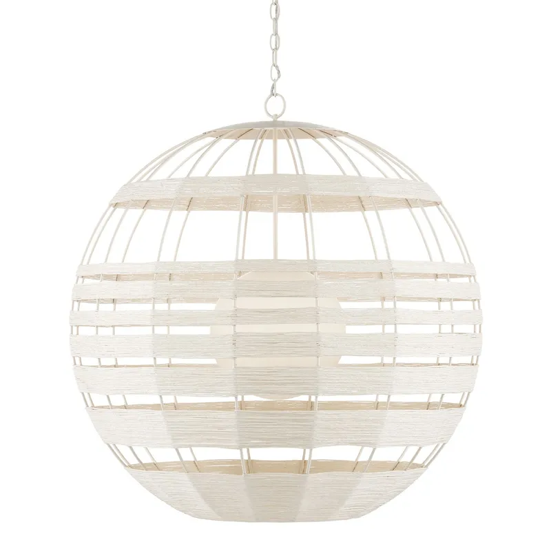 Lapsley White Orb Chandelier - Vanilla/White