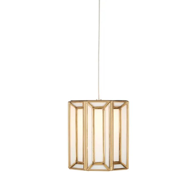 Daze 1-Light Round Multi-Drop Pendant - Antique Brass/White/Painted Silver