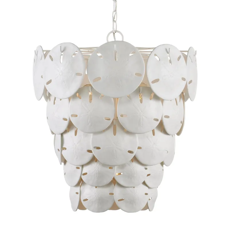 Tulum White Chandelier - Sugar White/White