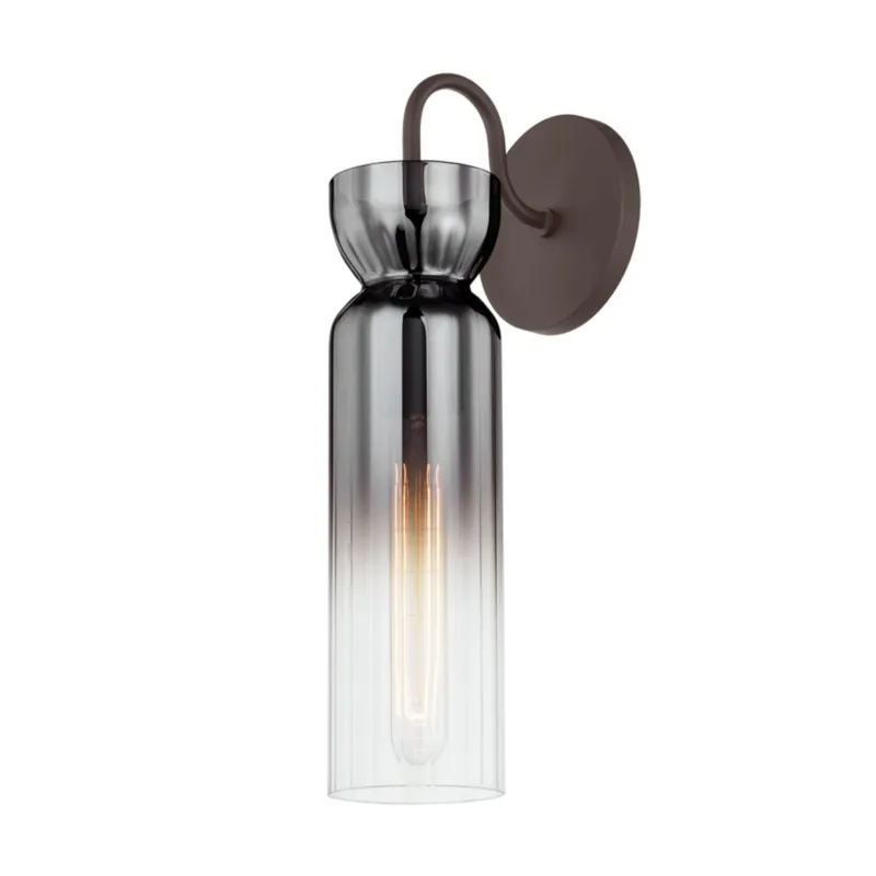 Julian 1-Light Wall Sconce in Bronze 4.75W x 15.25H