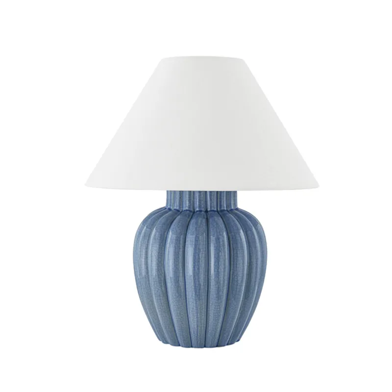 Clarendon 1-Light Table Lamp in Aged Brass by Ariel Okin 16.5W x 20H