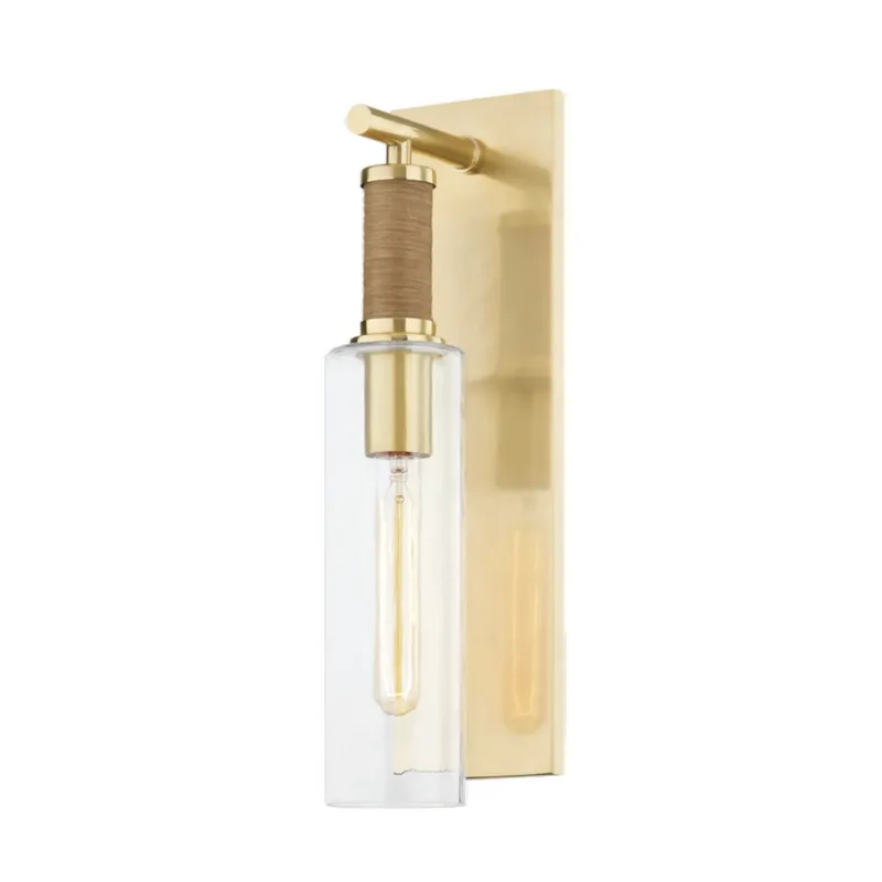 Eastchester 1-Light Wall Sconce in Aged Brass 4.75W x 17.5H